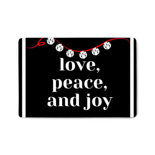 Love Peace Joy Christmas Doormat