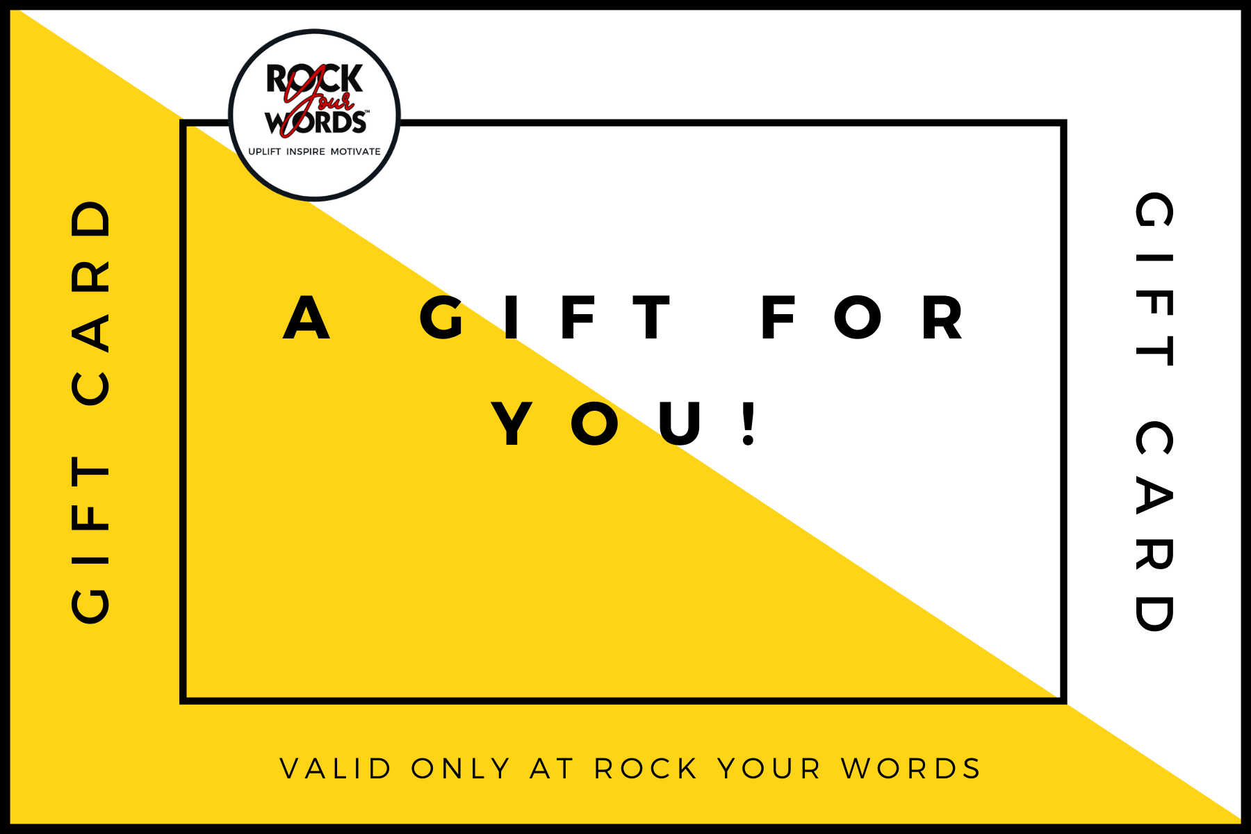 Rock Your Words Gift Card
