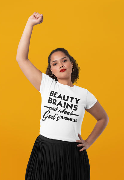 Beauty Brains and God Tee