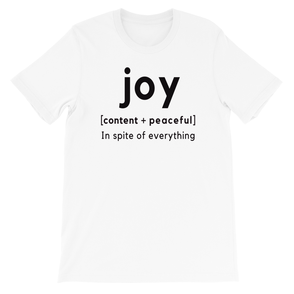 White "Joy" Tshirt