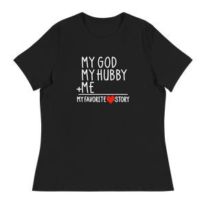 Black tshirt "My God, My Hubby + Me