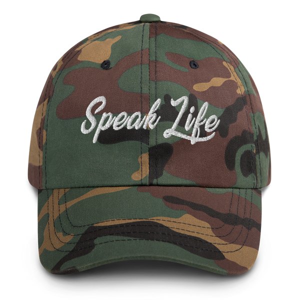 Speak Life Dad Hat w/ White Letters